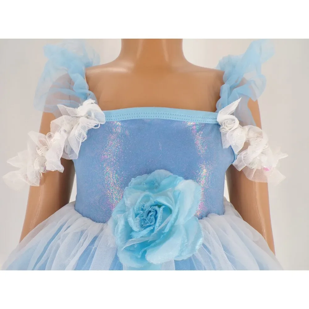 Pre-Owned Dance Costume Curtain Call E249 Small Child Lt Blue Ballet